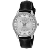 Gucci G Timeless Eryx Silver Dial Black Leather Strap Watch For Men - YA126338