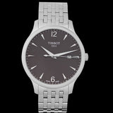 Tissot T Classic Tradition Grey Dial Silver Steel Strap Watch For Men - T063.610.11.067.00