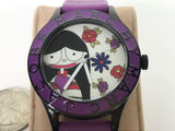 Marc Jacobs Marc White Multicolor Dial Purple Silicone Strap Watch for Women - MBM5514