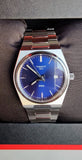 Tissot PRX Quartz Blue Dial Silver Steel Strap Watch For Men - T137.210.11.041.00