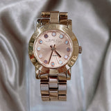 Marc Jacobs Amy Rose Gold Dial Rose Gold Stainless Steel Strap Watch for Women - MBM3219