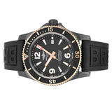 Breitling Superocean Automatic 46mm Black Dial Black Rubber Strap Watch for Men - U17368221B1S1