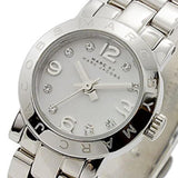 Marc Jacobs Amy Dinky White Dial Silver Stainless Steel Strap Watch for Women - MBM3225