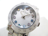 Marc Jacobs Amy White Dial Silver Stainless Steel Strap Watch for Women - MBM3217