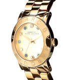 Marc Jacobs Amy Dexter Gold Dial Gold Stainless Steel Strap Watch for Women - MBM3215