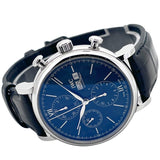 IWC Portofino Chronograph Blue Dial Black Leather Strap Watch for Men - IW391023