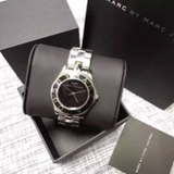 Marc Jacobs Blade Black Dial Silver Stainless Steel Watch for Women - MBM3058