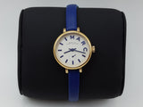 Marc Jacobs Sally White Dial Blue Leather Strap Watch for Women - MBM1354