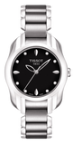 Tissot T Wave Black Dial Two Tone Steel Strap Watch For Women - T023.210.11.056.00