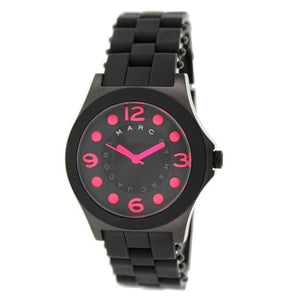 Marc Jacobs Pelly Black Dial Black Silicone Strap Watch for Women - MBM2530