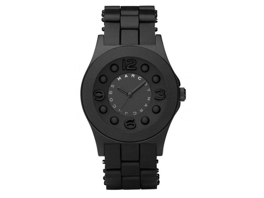 Marc Jacobs Pelly Black Dial Black Stainless Steel Strap Watch for Women