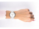 Marc Jacobs Baker White Dial Silver Steel Strap Watch for Women - MBM3242