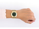 Marc Jacobs Amy Green Gold Stainless Steel Strap Watch for Women - MBM8609