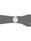 Marc Jacobs Roxy White Dial Gold Steel Strap Watch for Women - MJ3522
