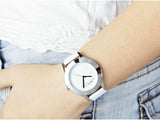 Marc Jacobs Blade White Dial White Leather Strap Watch for Women - MBM1200