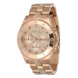 Marc Jacobs Blade Pink Dial Rose Gold Stainless Steel Strap Watch for Women - MBM3102