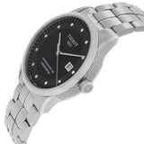 Tissot T Classic Le Locle Automatic Black Dial Silver Steel Strap Watch For Men - T086.408.11.056.00