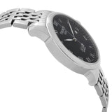 Tissot Le Locle Automatic Black Dial Silver Steel Strap Watch For Men - T41.1.483.53