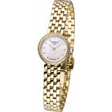 Tissot T-Lady Lovely Mother of Pearl Dial Gold Steel Strap Watch For Women - T058.009.63.116.00