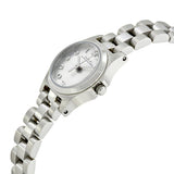 Marc Jacobs Henry Dinky White Dial Silver Stainless Steel Strap Watch for Women - MBM3198