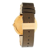 Versace V Metal Icon Gold Dial Brown Strap Watch for Women - VLC130016