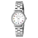 Marc Jacobs Baker Dexter White Dial SIlver Stainless Steel Strap Watch for Women - MBM3423