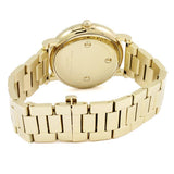 Marc Jacobs Roxy White Dial Gold Steel Strap Watch for Women - MJ3522