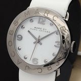 Marc Jacobs Blade White Dial White Leather Strap Watch for Women - MBM1223