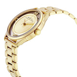 Marc Jacobs Marc Tether Gold Transparent Dial Gold Stainless Steel Strap Watch for Women - MBM3413