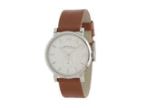 Marc Jacobs Baker White Dial Brown Leather Strap Watch for Women - MBM1265