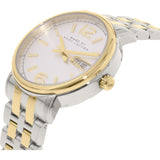 Marc Jacobs Fergus White Dial Two Tone Stainless Steel Strap Watch for Men - MBM5079