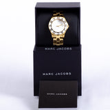 Marc Jacobs Blade White Dial Gold Stainless Steel Strap Watch for Women - MBM3050