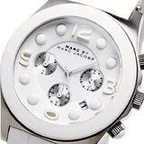 Marc Jacobs Pelly White Dial White Silicone Steel Strap Watch for Women - MBM2565