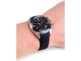 Hugo Boss Driver Black Dial Black Leather Strap Watch for Men -1513087