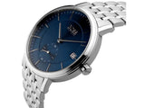 Hugo Boss Corporal Blue Dial Silver Steel Strap Watch for Men - 1513642