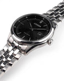 Citizen Eco Drive Black Dial Silver Steel Strap Watch For Men - BM7250-56E