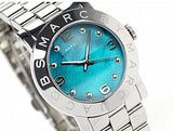 Marc Jacobs Amy Light Blue Dial Silver Stainless Steel Strap Watch for Women - MBM3272