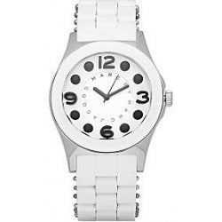 Marc Jacobs Dress White Dial White Steel Strap Watch for Women - MBM2502