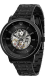 Maserati Granturismo Sport GT Skeleton Black Dial Black Steel Strap Watch For Men - R8823134003