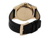 Marc Jacobs Baby Dave Champagne Dial Black Leather Strap Watch for Women - MBM1264