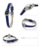 Marc Jacobs Blade Blue Dial Blue Leather Strap Watch for Women - MBM1342