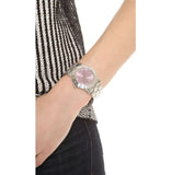 Marc Jacobs Amy Life Pink Dial Silver Stainless Steel Strap Watch for Women - MBM3300