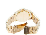 Marc Jacobs Blade White Dial Gold Stainless Steel Strap Watch for Women - MBM3050