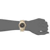 Marc Jacobs Amy Glitz Black Dial Gold Stainless Steel Strap Watch for Women - MBM3334