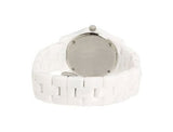 Marc Jacobs Marc White Dial Ceramic Strap Watch for Women - MBM9500