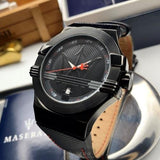 Maserati Potenza 42mm Black Analog Dial Black Strap Watch For Men - R8853108003