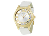 Marc Jacobs Henry White Skeleton Dial White Leather Strap Watch for Women - MBM1339