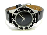 Marc Jacobs Blade Black Dial Black Leather Strap Watch for Women - MBM1082