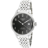 Tissot T Classic Powermatic 80 Black Dial Silver Steel Strap Watch For Men - T41.1.483.52