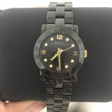 Marc Jacobs Amy Black Dial Black Stainless Steel Strap Watch for Women - MBM8595